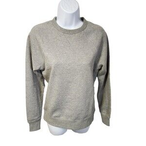 Everlane Terry Crew Neck Sweatshirt | Gray, XXS, NWT
